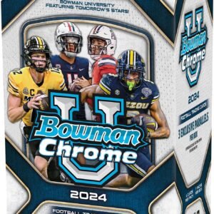 2024 Bowman University Chrome Football Factory Sealed Value Box - College Team Sets