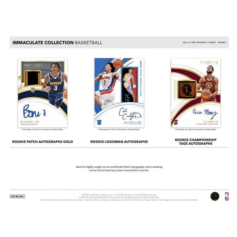 panini-immaculate-collection-basketball-2021-22